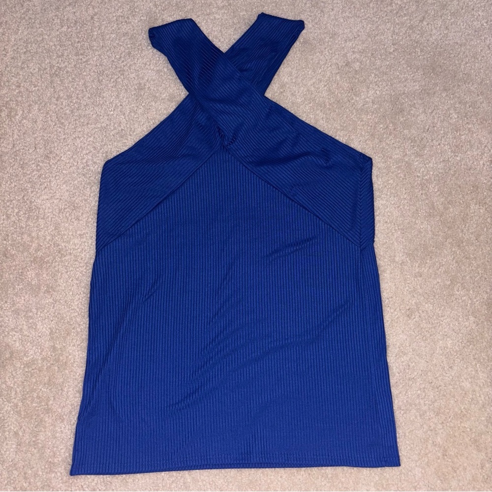 BiBi Royal Blue Halter Top